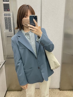 「スーツコーデ」｜FongFong さん（レディース・163cm）の秋コーディネート