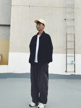 「plain-me（プレインミー）のアイテム（ジャケット/アウター）」を使った、nryruさん（メンズ・173cm）の冬コーディネート