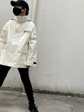 「Deviluse（Deviluse）のアイテム（キャップ）」を使った、shrさん（メンズ・173cm）の秋コーディネート