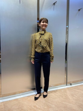 「NARACAMICIE（ナラカミーチェ）のアイテム（パンツ）」を使った、naさん（レディース・155cm）の秋コーディネート