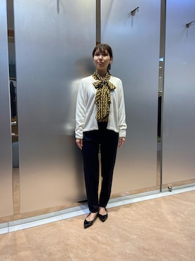 「NARACAMICIE（ナラカミーチェ）のアイテム（パンツ）」を使った、naさん（レディース・155cm）の秋コーディネート