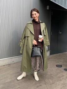 Spick and Span manteco トレンチコート カーキ 34 Spick & Span