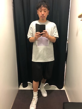 「08sircus（ゼロエイトサーカス）のアイテム」を使った、山田　晃吉良さん（メンズ・165cm）の夏コーディネート
