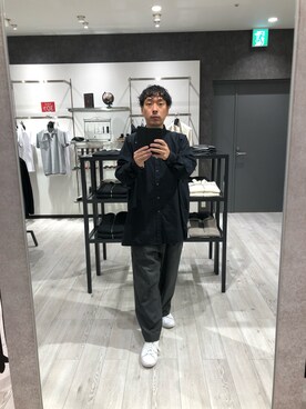 「08sircus（ゼロエイトサーカス）のアイテム」を使った、山田　晃吉良さん（メンズ・165cm）の秋コーディネート