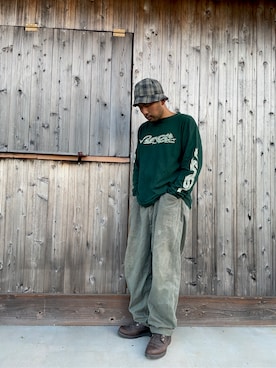 「CAN'T BUST' EM（キャントバステム）のアイテム」を使った、mtdr81さん（メンズ・180cm）の秋コーディネート