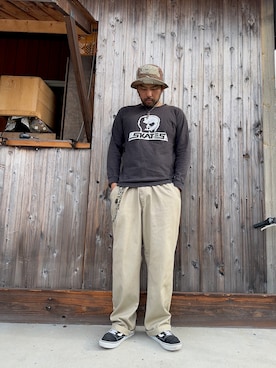 「アイテム（チノパンツ）」を使った、mtdr81さん（メンズ・180cm・40代）の春コーディネート