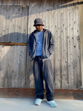 パーカーを使った 40代ファッション のメンズ人気ファッションコーディネート Wear