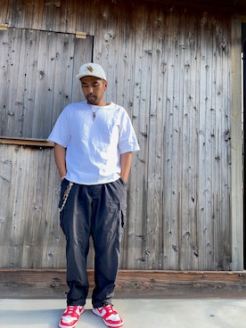 「have a good day（ハブアグッドデイ）のアイテム」を使った、mtdr81さん（メンズ・180cm）の夏コーディネート