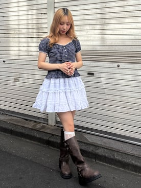 「アイテム（その他シューズ）」を使った、ayahaさん（レディース・155cm）の夏コーディネート