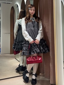 ミニフリルノースリーブワンピース｜カルナムール（CALNAMUR）公式通販