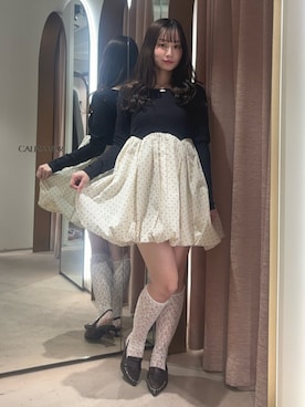 「CALNAMUR（カルナムール）のアイテム」を使った、ayahaさん（レディース・155cm）の冬コーディネート