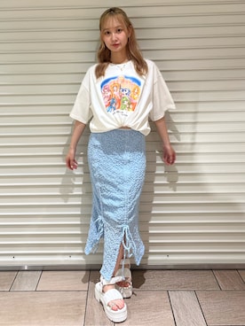 「CALNAMUR（カルナムール）のアイテム（アクセサリー）」を使った、ayahaさん（レディース・155cm）の夏コーディネート
