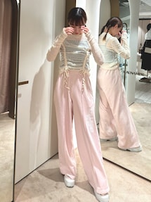 2WAY SHARING RIBBON TOPS/WAYシャーリングリボントップス