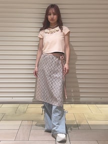 calnamur 3D ROSE TSHIRTS 3DローズTシャツ 3D ROSE TSHIRTS/3DローズTシャツ（Tシャツ/カットソー