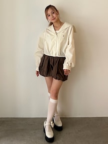 SAILOR COLLAR BLOUSON/セーラーカラーブルゾン｜カルナムール