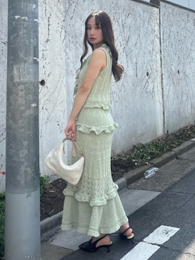 「CALNAMUR（カルナムール）のアイテム」を使った、ayahaさん（レディース・155cm）の春コーディネート