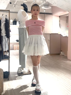 「マリンコーデ」｜ayahaさん（レディース・155cm）の夏コーディネート