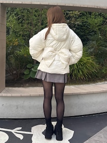 パフショートバックリボンブルゾン｜カルナムール（CALNAMUR