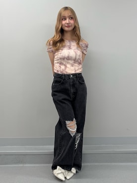 「甘辛mix」｜ayahaさん（レディース・155cm）の夏コーディネート