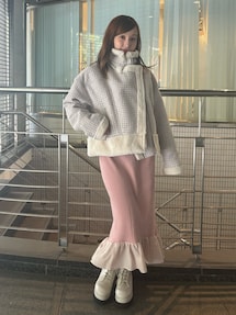 新同✩32万✩本物✩ムートンコート✩ブルーフォックス✩柔らか軽い✩ツルツル革 DOUBLE STANDARD CLOTHING（ダブルスタンダードクロージング）の「SOV