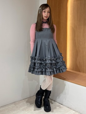 「アイテム（ヘアピン）」を使った、ayahaさん（レディース・155cm）の秋コーディネート