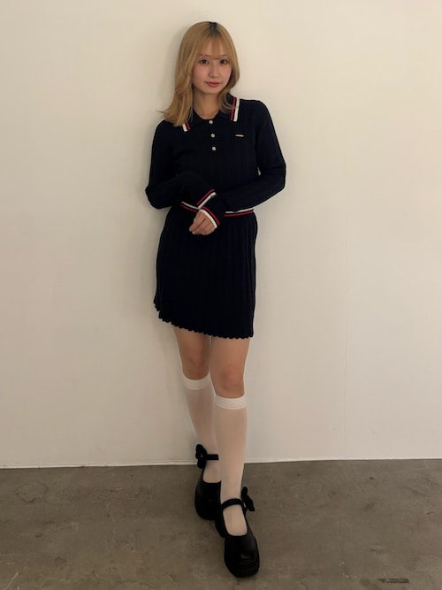 ニット セーター MINI CABLE LINE KNIT/ミニケーブルラインニット「セットアップ着用可」 レディース MINI CABLE LINE KNIT/ミニケーブルラインニット【セットアップ