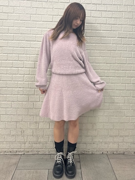 「CALNAMUR（カルナムール）のアイテム（ワンピース/ドレス）」を使った、ayahaさん（レディース・155cm）の秋コーディネート