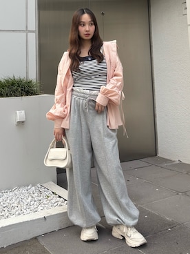 「CALNAMUR（カルナムール）のアイテム」を使った、ayahaさん（レディース・155cm）の春コーディネート