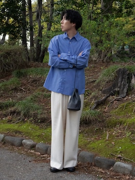 「BICASH（ビカーシ）のアイテム（スリッポン）」を使った、harutoさん（メンズ・176cm）の春コーディネート
