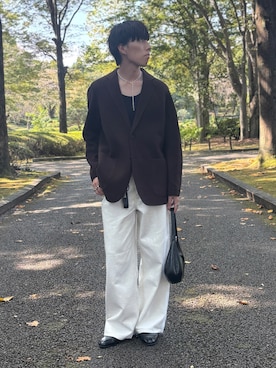 「アイテム（ハンドバッグ）」を使った、harutoさん（メンズ・176cm）の秋コーディネート