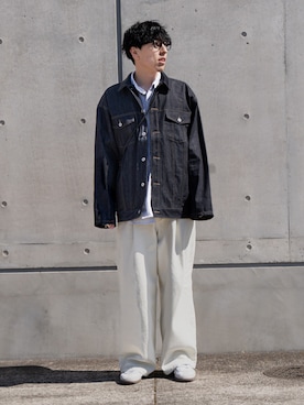 selle glant（セレグランテ）の「RIGIT DENIM ARM SLIT JACKETKET 