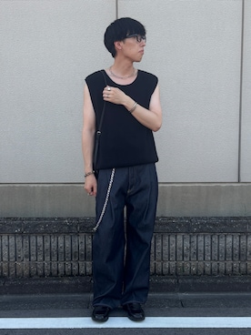 「soerte（ソエルテ）のアイテム」を使った、harutoさん（骨格ナチュラル・メンズ・176cm）の夏コーディネート