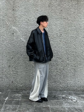 「EMMA  CLOTHES」｜「アイテム（ジャケット/アウター）」を使った、harutoさん（メンズ・176cm）の冬コーディネート