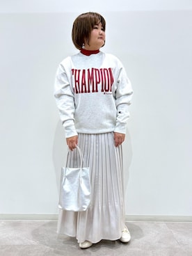 「タートル」｜「アイテム（スウェット）」を使った、KUMIさん（レディース・152cm）の冬コーディネート