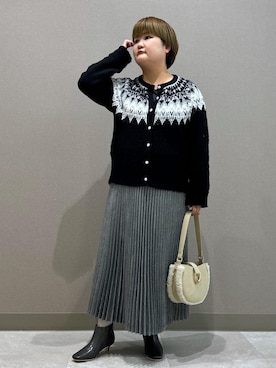 「ROPE' PICNIC（ロペピクニック）のアイテム（スカート）」を使った、KUMIさん（レディース・152cm）の秋コーディネート