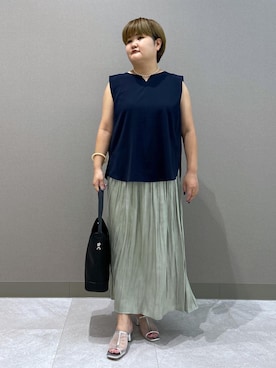 「アイテム（パンプス）」を使った、KUMIさん（レディース・152cm・30代）の夏コーディネート