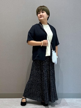 「アイテム（テーラードジャケット）」を使った、KUMIさん（レディース・152cm）の夏コーディネート