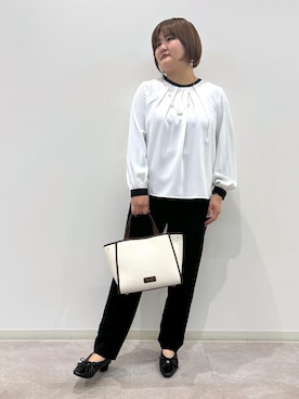 「ギャザーデザイン」｜KUMIさん（レディース・152cm）の春コーディネート