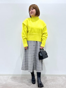 「アイテム（ワンピース/ドレス）」を使った、KUMIさん（レディース・152cm・30代）の冬コーディネート