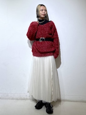 「ショートヘア」｜えみちさん（レディース・155cm）の冬コーディネート