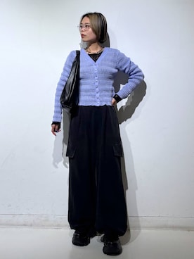 「PAGEBOY（ページボーイ）のプラットチャンキースニーカー【3サイズ展開・軽量】（スニーカー、ブラック系）」を使った、えみちさん（レディース・155cm）の春コーディネート