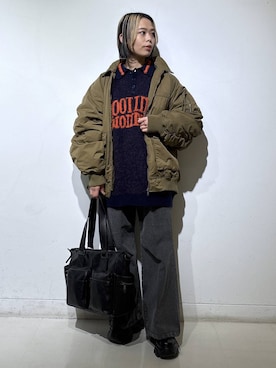 えみちさん（レディース・155cm）の冬コーディネート