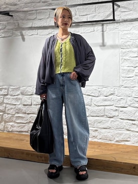 「PAGEBOY（ページボーイ）のアイテム（ジャケット/アウター）」を使った、えみちさん（レディース・155cm）の春コーディネート