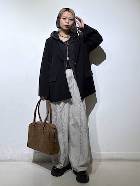 「PAGEBOY（ページボーイ）のアイテム」を使った、えみちさん（レディース・155cm）の冬コーディネート