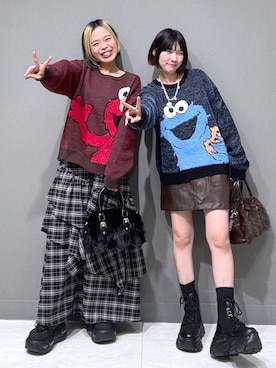 「ショートヘア」｜えみちさん（レディース・155cm）の冬コーディネート