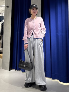 「PAGEBOY（ページボーイ）のアイテム（帽子）」を使った、えみちさん（レディース・155cm）の春コーディネート