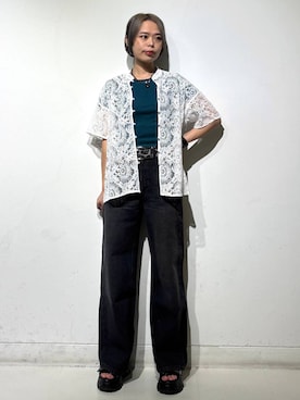 「PAGEBOY（ページボーイ）のアイテム（パンツ）」を使った、えみちさん（レディース・155cm）の春コーディネート