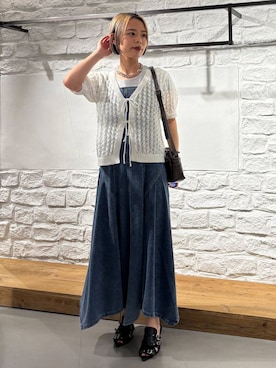 「PAGEBOY（ページボーイ）のアイテム」を使った、えみちさん（レディース・155cm）の夏コーディネート