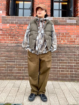 「HINSON（ヒンソン）のアイテム」を使った、ひろあきさん（メンズ・168cm）の春コーディネート