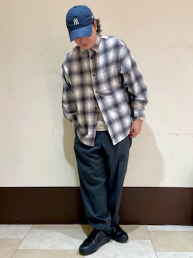 「FREAK'S STORE（フリークスストア）のアイテム（トップス）」を使った、ひろあきさん（メンズ・168cm）の秋コーディネート